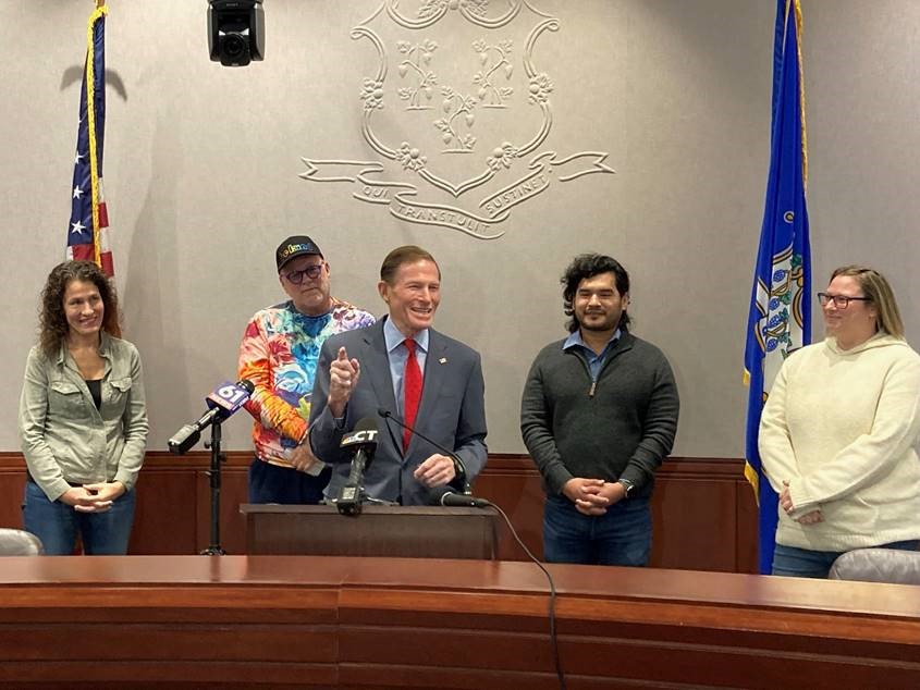 U.S. Senator Richard Blumenthal (D-CT) released the following statement after the Senate approved the Respect for Marriage Act, which would repeal the Defense of Marriage Act, enshrine marriage equality for the purposes of federal law, and provide additional legal protections for marriage equality